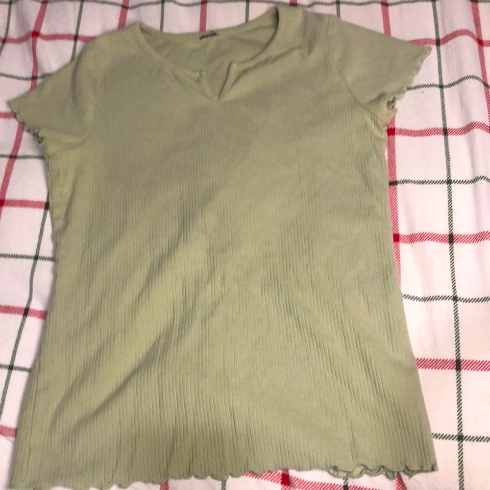 Sage green top